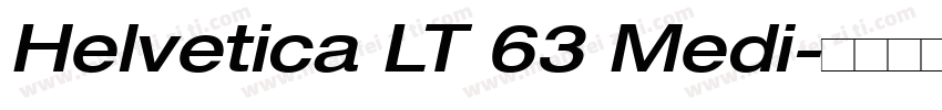 Helvetica LT 63 Medi字体转换
